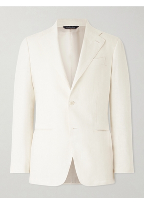 Saman Amel - Linen Suit Jacket - Men - Neutrals - IT 46