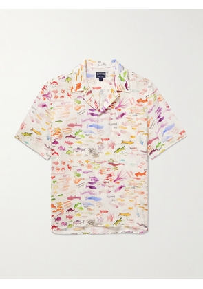 Vilebrequin - Fabrice Hybert Charli Printed Linen Shirt - Men - Neutrals - S