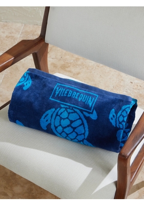 Vilebrequin - Organic Cotton-Terry Jacquard Beach Towel - Men - Blue