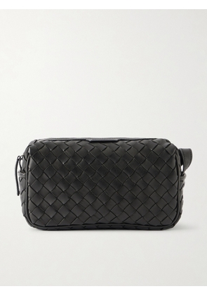 Officine Creative - Armour 014 Woven Leather Wash Bag - Men - Black
