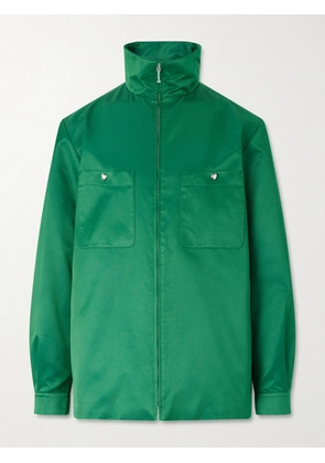 Valentino Garavani - Satin Zip-Up Jacket - Men - Green - IT 46
