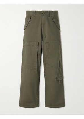 Human Made - Cotton Wide-Leg Pants Trousers - Men - Green - S