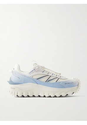 Moncler - Trailgrip GTX Leather-Trimmed Mesh and Canvas Sneakers - Men - White - EU 41