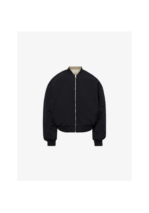 Womens Adanola Reversible Oversized Nylon Bomber Jacket