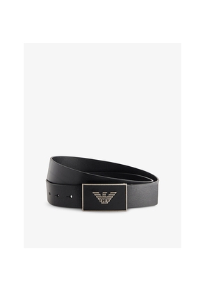 Mens Emporio Armani Branded-Buckle Leather Belt