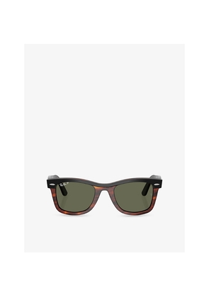 Ray-Ban Rb2240 Wayfarer Rectangle-Frame Acetate Sunglasses