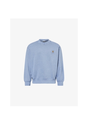 Mens Carhartt WIP Nelson Brand-Patch Cotton Sweatshirt