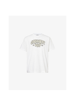 Mens Carhartt WIP Cloud-Script Relaxed-Fit Cotton T-Shirt
