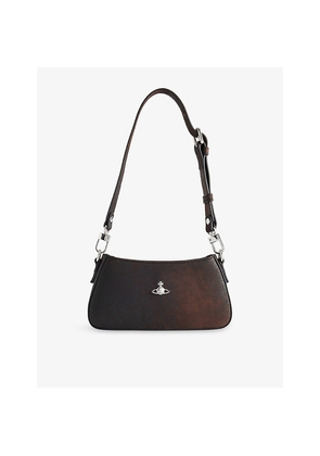 Womens Vivienne Westwood Tasha Logo-Hardware Leather Shoulder Phone Bag