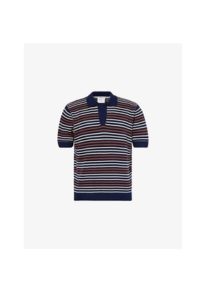 Mens Percival Douglas Boxy-Knit Cotton Polo Shirt