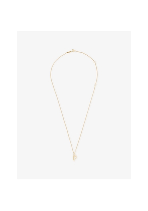 Womens PDPAOLA Initial U 18ct Gold-Plated 925 Sterling Silver Pendant Necklace