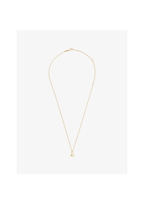 Womens PDPAOLA Initial S 18ct Gold-Plated 925 Sterling Silver Pendant Necklace