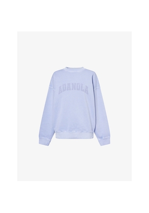 Womens Adanola Varsity Oversized Cotton-Jersey Sweatshirt