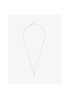 Womens PDPAOLA Initial J 18ct Gold-Plated 925 Sterling Silver Pendant Necklace