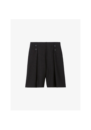 Womens Claudie Pierlot Tailored Woven Bermuda Shorts