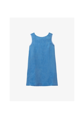 Womens Claudie Pierlot Tie-Back Sleeveless Lyocell Mini Dress