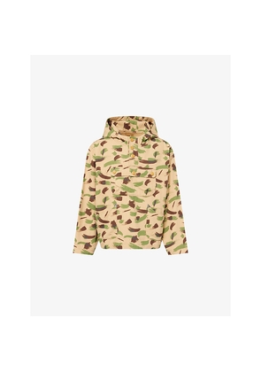 Mens Braindead Brushstroke-Print Smock Cotton Top