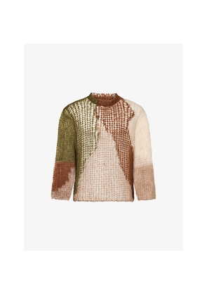 Mens Braindead Threadbare Knitted Alpaca-Blend Jumper