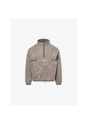 Mens Braindead Ripstop Half-Zip Shell Jacket