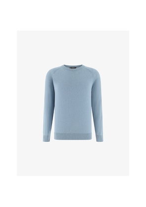 Mens Boggi Crewneck Cotton, Silk and Cashmere Jumper