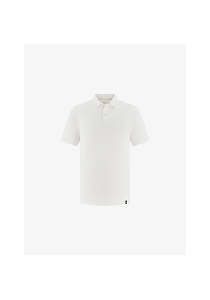 Mens Boggi Short-Sleeved Piqué Cotton-Blend Polo Shirt
