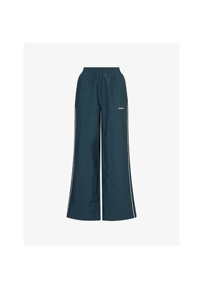 Womens Adanola Logo-Embroidered Straight-Leg Woven Jogging Bottoms