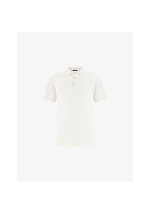 Mens Boggi Slim-Fit Short-Sleeve Cotton and Silk-Blend Polo