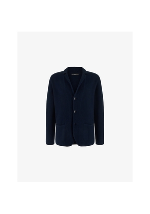 Mens Boggi Regular-Fit Single-Breasted Cotton Blazer