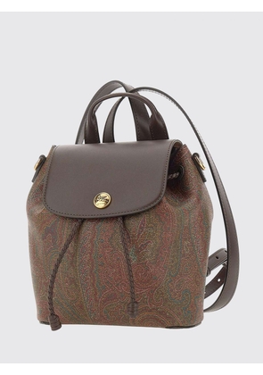 Backpack ETRO Woman color Brown
