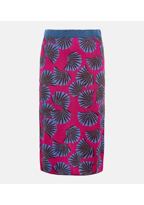 Diane von Furstenberg Hazel jacquard knit midi skirt