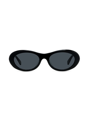 Stella McCartney Falabella Sunglasses in Shiny Black & Smoke - Black. Size all.