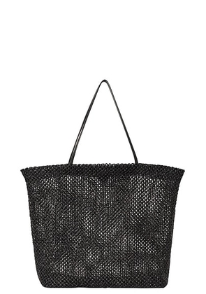 The Row Barn Raffia Tote Bag in Black ANS - Black. Size all.