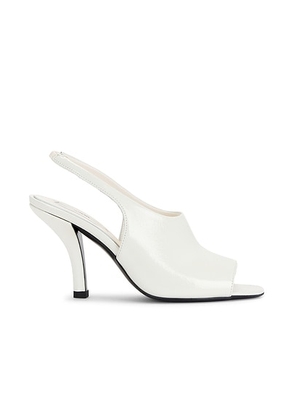 Toteme Contour Naplack Slingback Heel in Off White - White. Size 36 (also in 37, 39, 41).