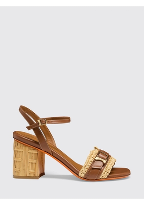 Heeled Sandal SANTONI Woman color Brown