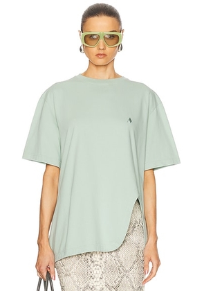 THE ATTICO T-shirt in Mint - Mint. Size 38 (also in ).