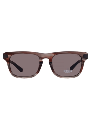 Shinola Brown Rectangular Mens Sunglasses SH1502S 264 52