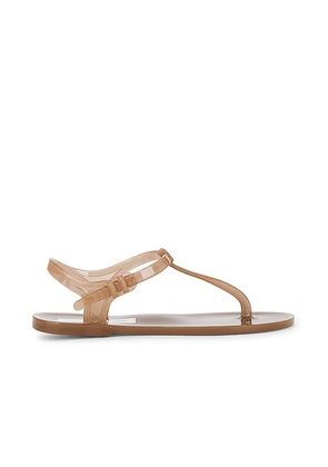 Christopher Esber Billi T-bar Flat Sandal in Sepia - Brown. Size 39 (also in ).