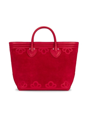 BODE Trefoil Tote Bag in Red - Red. Size all.