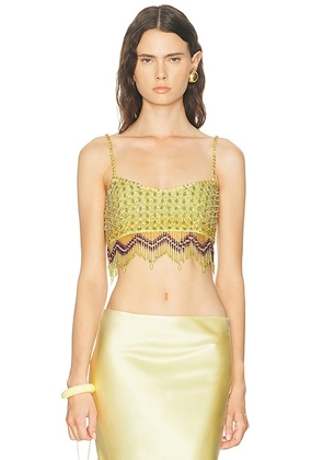 BODE Bottleglass Top in Green Lime - Green. Size L (also in ).