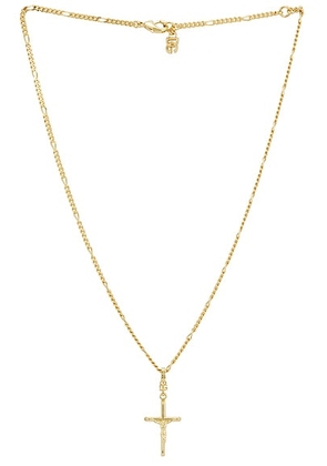Dolce & Gabbana Cross Necklace in Gold - Metallic Gold. Size all.