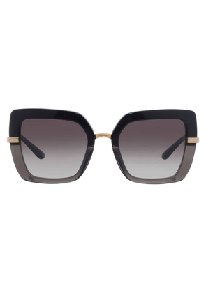 Dolce and Gabbana Grey Gradient Butterfly Ladies Sunglasses DG4373 32468G 52