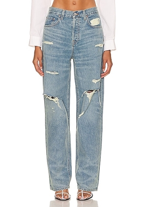 GRLFRND Bella Low Rise Boyfriend in Telegraph hill - Denim-Medium. Size 26 (also in ).