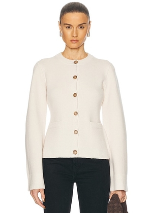 Jenni Kayne Cooper Cardigan in Warm Ivory - Ivory. Size L (also in S, XS, M, XL).