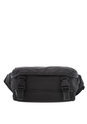 Saint Laurent Logo Embroidery Nylon Crossbody Bag