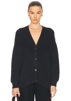 Jenni Kayne Cotton Cocoon Cardigan in Black - Black. Size L (also in XS, S, M, XL).