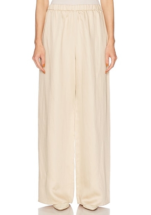 Jenni Kayne Summer Demi Pant in Oatmeal - Neutral. Size L (also in M, XL).