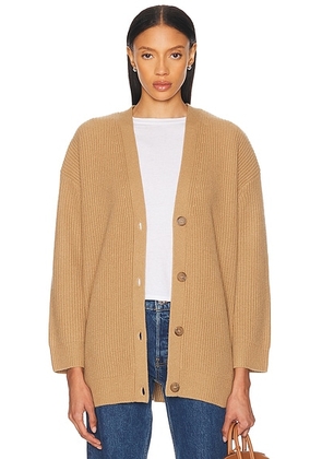 Jenni Kayne Cashmere Cocoon Cardigan in Camel - Tan. Size L (also in XS, S, M).