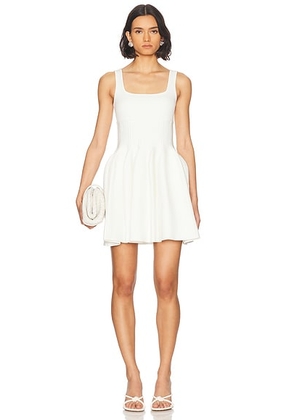 SIMKHAI Elektra Mini Dress in Ivory - Ivory. Size M (also in ).