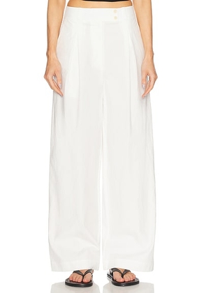 Jenni Kayne Newport Trouser in White - Ivory. Size 0 (also in 2, 4, 6).