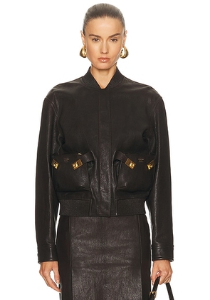 Ferragamo Safari Coat in Expresso - Chocolate. Size 40 (also in ).